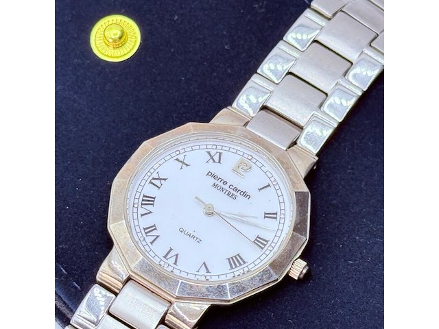 Vintage pierre cardin hexagon herenhorloge - afbeelding 1 van  9