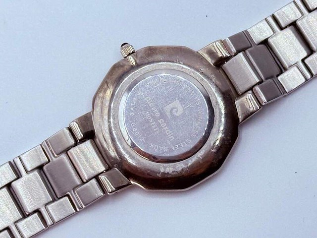 Vintage pierre cardin hexagon herenhorloge - afbeelding 7 van  9