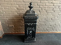 Vintage pilaarbrievenbus gietaluminium - afbeelding 2 van  4