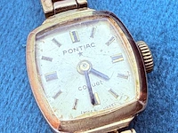 Vintage pontiac coquet goldplated mechanisch dameshorloge