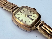 Vintage pontiac coquet goldplated mechanisch dameshorloge - afbeelding 3 van  7
