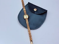 Vintage pontiac coquet goldplated mechanisch dameshorloge - afbeelding 4 van  7