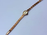 Vintage pontiac coquet goldplated mechanisch dameshorloge - afbeelding 5 van  7
