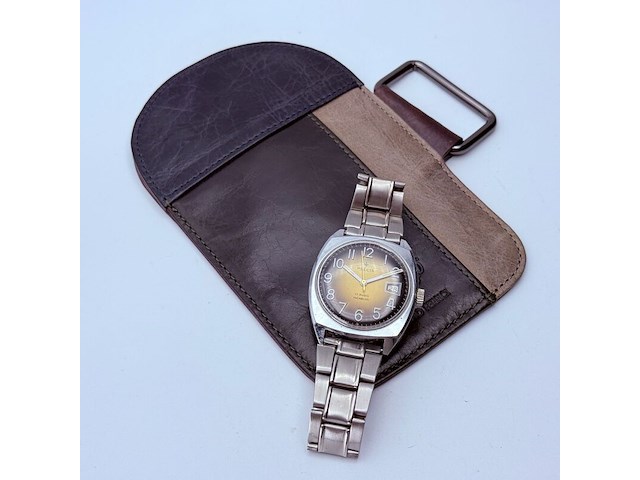 Vintage précis 17 rubis incabloc mechanisch horloge - afbeelding 4 van  8
