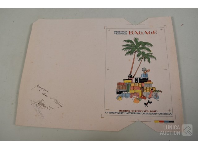 Vintage proefdruk - afbeelding 1 van  5