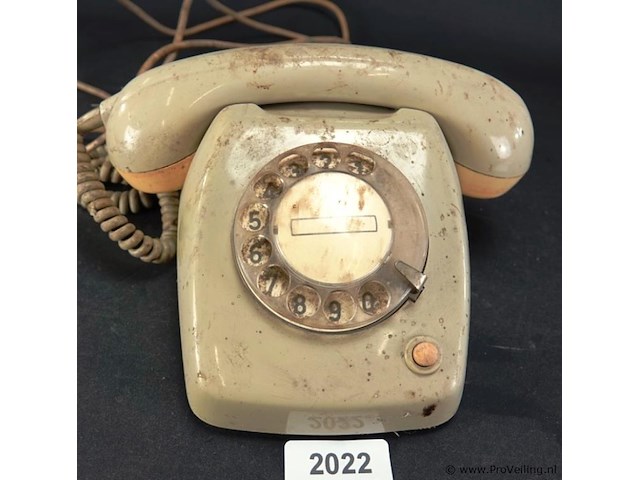 Vintage ptt telefoon - afbeelding 2 van  5