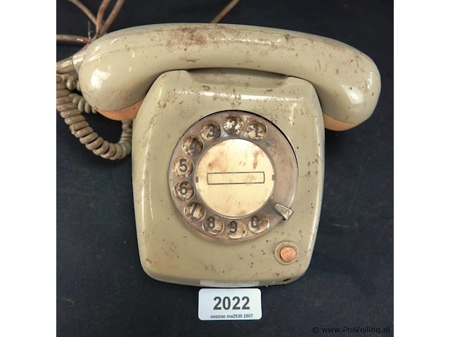 Vintage ptt telefoon - afbeelding 3 van  5