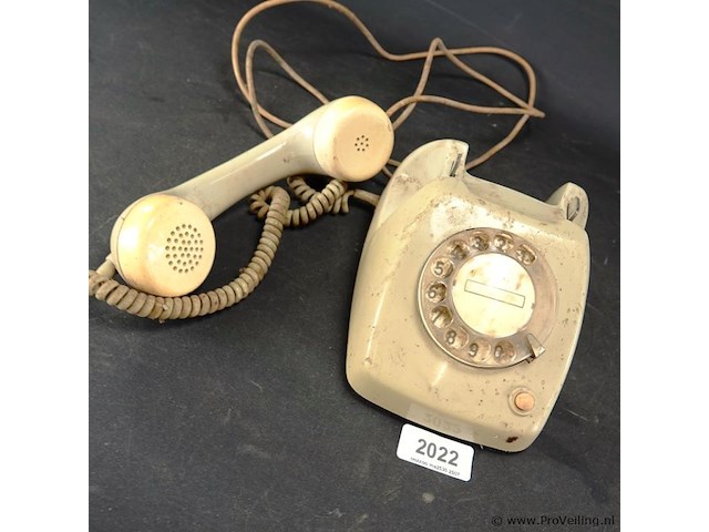 Vintage ptt telefoon - afbeelding 4 van  5