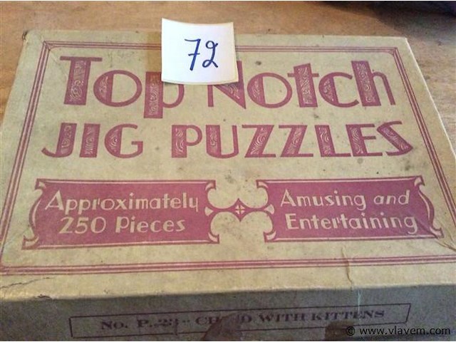 Vintage puzzel - afbeelding 1 van  2