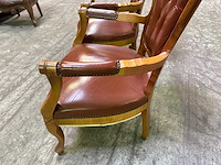 Vintage queen anne stoel (2x) - afbeelding 2 van  4