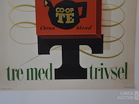 Vintage reclame poster "thee" - afbeelding 2 van  5