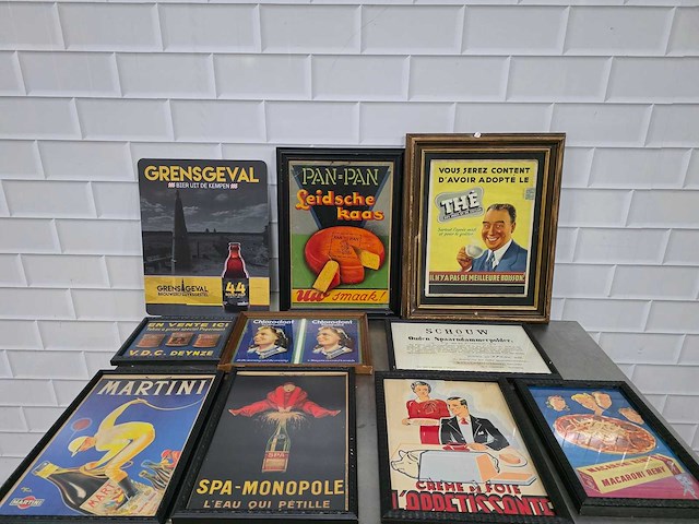 Vintage reclamebord (10x) - afbeelding 1 van  3