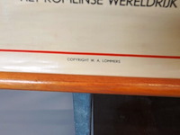 Vintage religieuze schoolplaat getiteld "de ondergang van israël en juda - assyrische- en babylonische ballingschap" - afbeelding 5 van  5