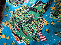 Vintage rol ruimtevaartstof uit 1969 (4x) - afbeelding 2 van  2