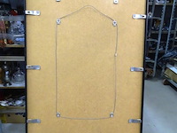 Vintage rosina wachtmeister 1980's music flute print / poster harlequin mask collage silver - afbeelding 5 van  5