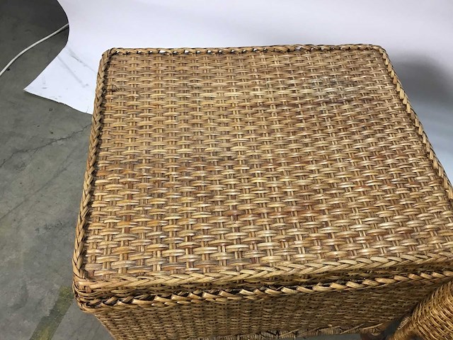 Vintage rotan kisten - dekkenkist (2x) - afbeelding 4 van  8