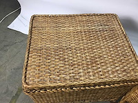 Vintage rotan kisten - dekkenkist (2x) - afbeelding 4 van  8