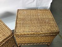 Vintage rotan kisten - dekkenkist (2x) - afbeelding 5 van  8
