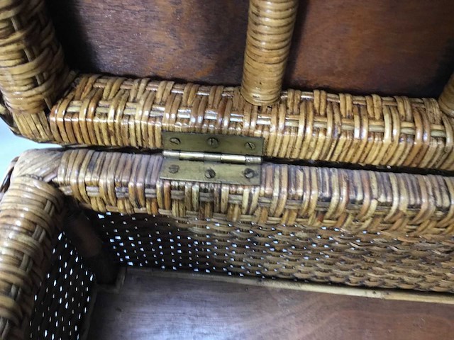 Vintage rotan kisten - dekkenkist (2x) - afbeelding 8 van  8