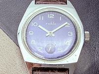Vintage ruhla antimagnetic mechanisch horloge - afbeelding 1 van  8