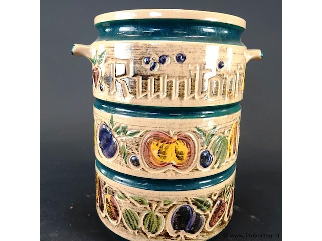 Vintage rumtopf uit west-duitsland, waarschijnlijk uit de jaren 60 of 70 - afbeelding 4 van  5