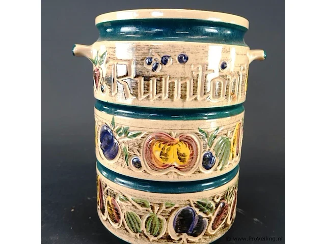 Vintage rumtopf uit west-duitsland, waarschijnlijk uit de jaren 60 of 70 - afbeelding 4 van  5