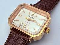 Vintage sandoz mechanisch horloge met goudkeurmerk