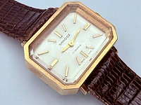 Vintage sandoz mechanisch horloge met goudkeurmerk - afbeelding 2 van  9