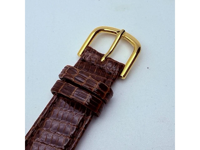 Vintage sandoz mechanisch horloge met goudkeurmerk - afbeelding 5 van  9
