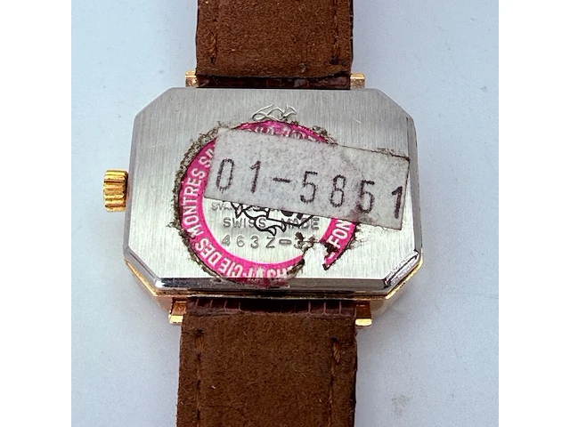 Vintage sandoz mechanisch horloge met goudkeurmerk - afbeelding 6 van  9