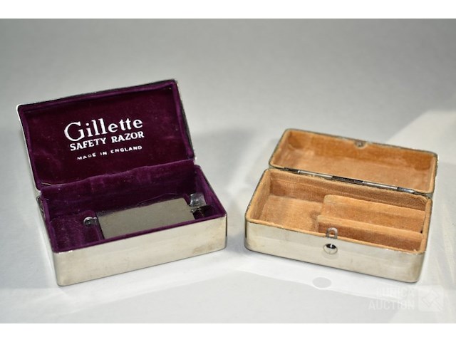 Vintage scheermesopbergdoosjes - afbeelding 2 van  4