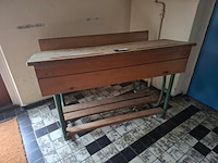 Vintage schoolbank - afbeelding 1 van  4