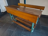 Vintage schoolbank - afbeelding 1 van  4