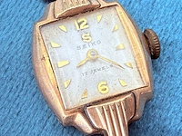 Vintage seiko 14k gold filled mechanisch dameshorloge