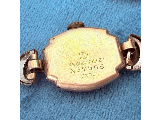 Vintage seiko 14k gold filled mechanisch dameshorloge - afbeelding 2 van  5