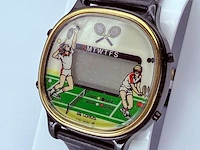 Vintage seiko/lorus y757-5050 lcd tennis game watch