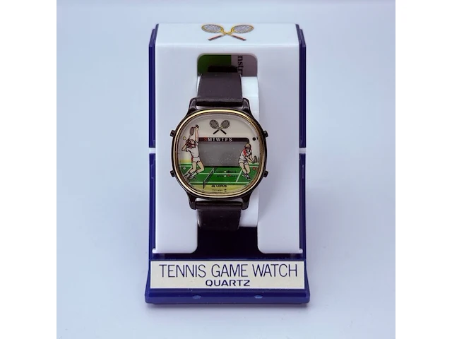 Vintage seiko/lorus y757-5050 lcd tennis game watch - afbeelding 4 van  8