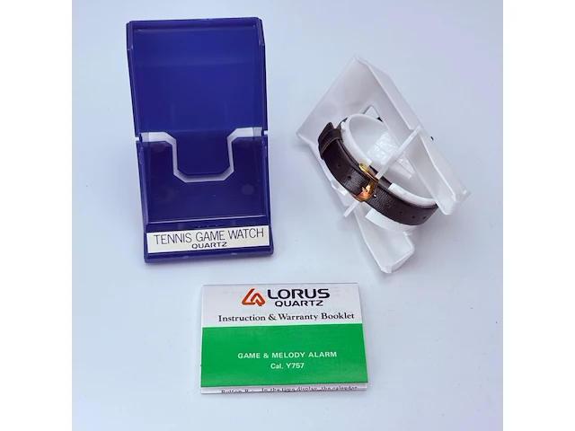 Vintage seiko/lorus y757-5050 lcd tennis game watch - afbeelding 6 van  8
