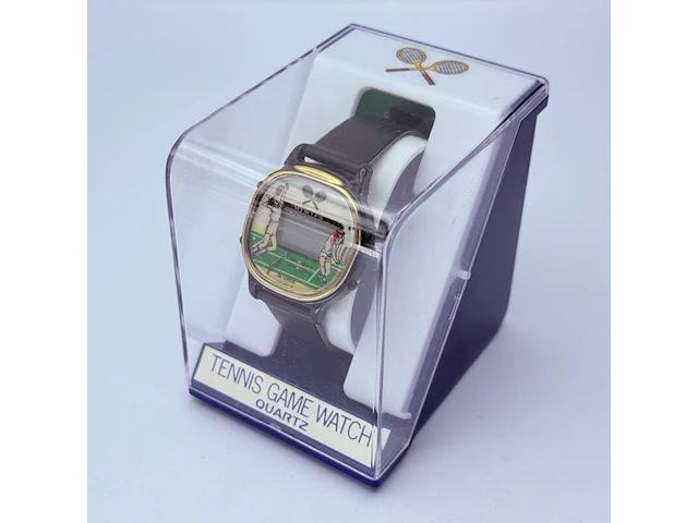 Vintage seiko/lorus y757-5050 lcd tennis game watch - afbeelding 8 van  8