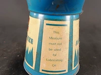 Vintage shell anti-freeze schenkkan uit de automobilia-verzamelwereld (vaak een halve pint of pint maat), gebruikt in de mid-20e eeuw om antivries in autokoelers te gieten - afbeelding 5 van  6