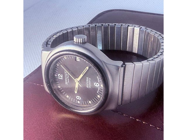 Vintage sicura breitling horloge - afbeelding 4 van  9