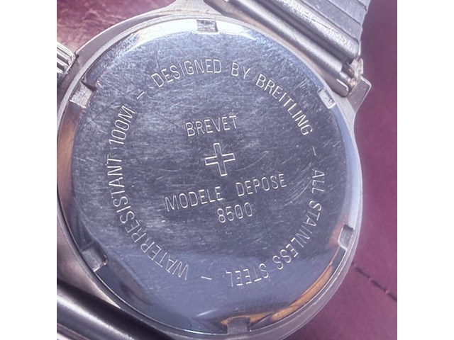 Vintage sicura breitling horloge - afbeelding 8 van  9