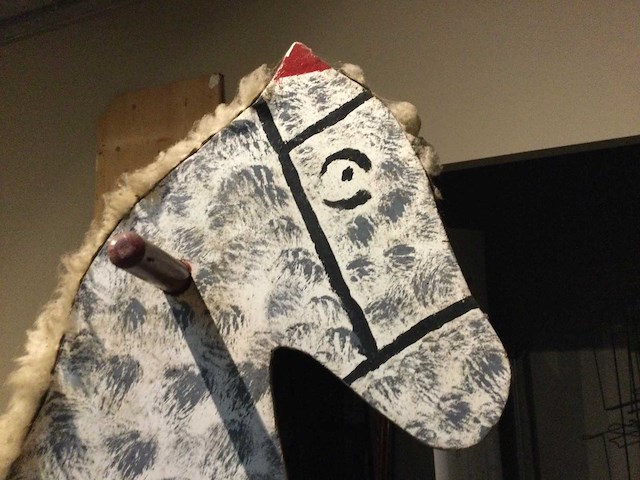 Vintage speelgoed hobbelpaard - afbeelding 3 van  3