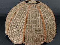 Vintage stoffen (en stoffige :-)) lampenkap - afbeelding 4 van  5