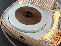 Vintage supraphon ge080 draagbare kofferplatenspeler uit tsjechoslowakije, geproduceerd rond 1960 door tesla/supraphon (niet getest) - afbeelding 3 van  8