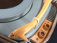 Vintage supraphon ge080 draagbare kofferplatenspeler uit tsjechoslowakije, geproduceerd rond 1960 door tesla/supraphon (niet getest) - afbeelding 4 van  8
