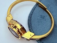 Vintage swiss made edelweiss bangle horloge - afbeelding 2 van  8