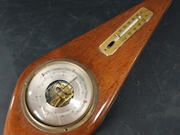 Vintage teakhouten weerstation - afbeelding 2 van  4