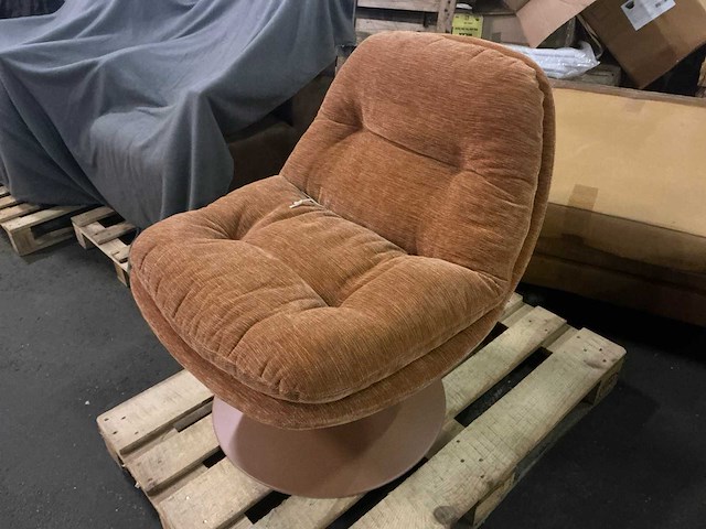 Vintage terra draai fauteuil - afbeelding 1 van  7