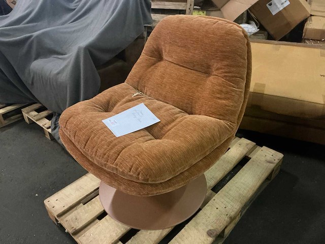 Vintage terra draai fauteuil - afbeelding 3 van  7